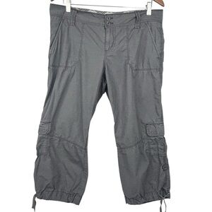 Gasoline by Buffalo Grey 5 Pocket Cropped Cinch Cuff Lightweight Cargo Pants 10